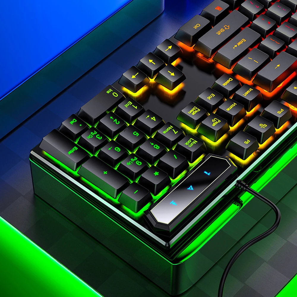  Хит продаж проводная Usb-клавиатура с подсветкой разноцветная профессиональная Механическая игровая клавиатура V4 для соревнований по
