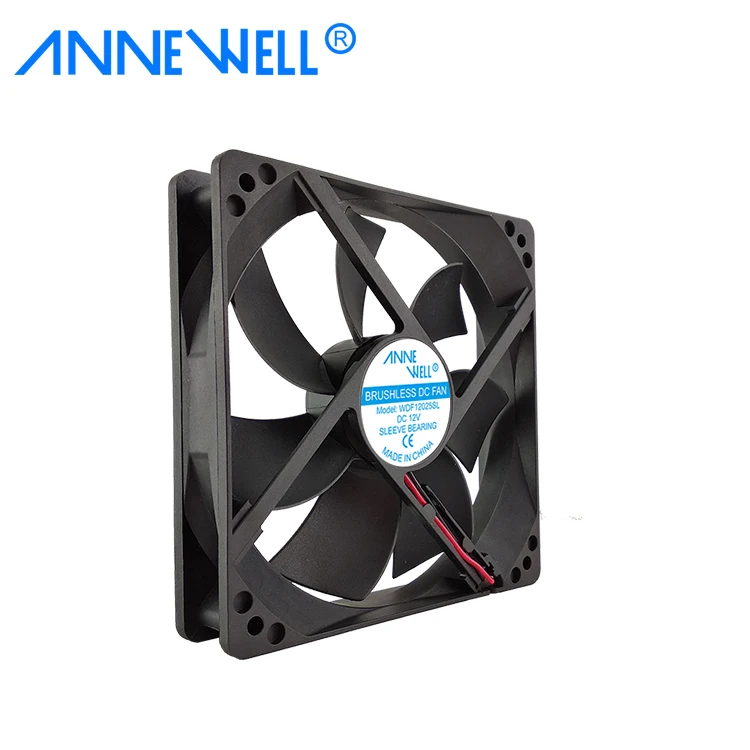 125mm bldc silent Fan for power supply, PC computer, display 120x120x25mm cooling fan 4 wire pwm 12v/24v 12025 dc brushless fan