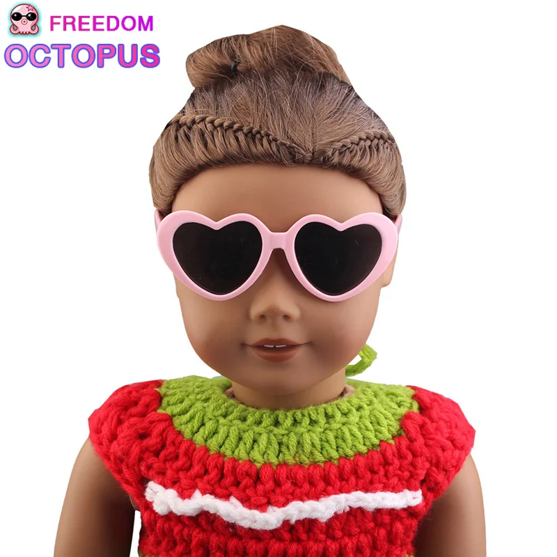 Fashion 18 inch doll accessories sunglasses for dolls and pet 18-inch doll sunglasses