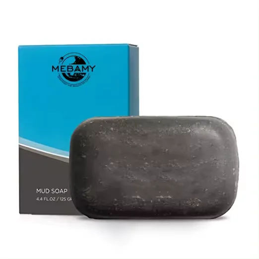 High Quality 100% Organic & Natural Dead Sea Mud Soap Beauty Fcae Body Handmade Custom Logo Sea Salt Soap