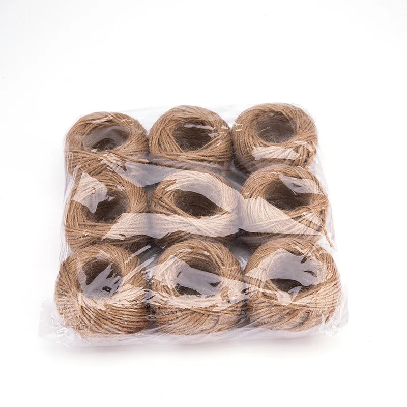 
Factory direct 100% hemp rope 3 strands hemp ball creative handmade DIY woven rope 
