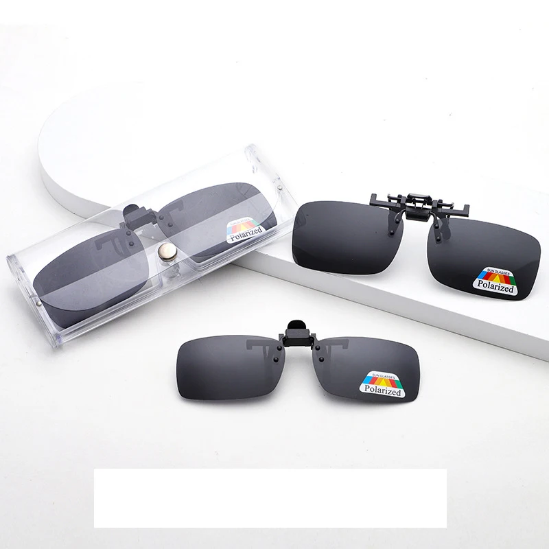 Fashion Polarized Magnetic Glasses Wholesale Square Polarized Magnetic Clip On Sunglasses Men Glass Polarizing Clip