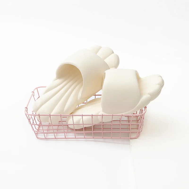 2023 Newest Summer Beach Slippers Thick Bottom Cute Soft Sole Flip Flops Indoor Bathroom Non-slip Sandals