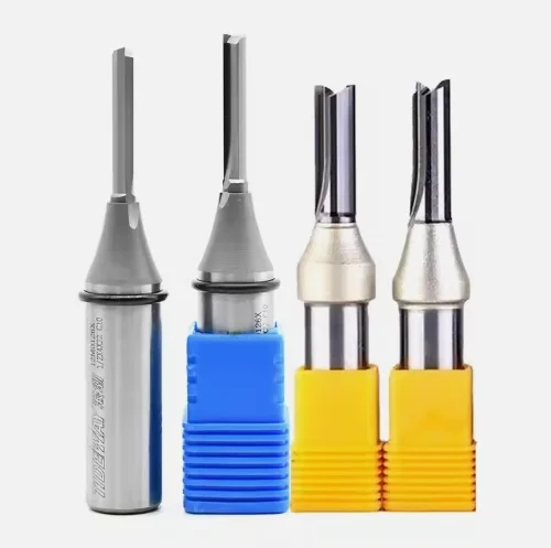 Hot selling CNC Straight Bits  Three Flutes TCT Straight Bits carbide straight cutters for roughing wood