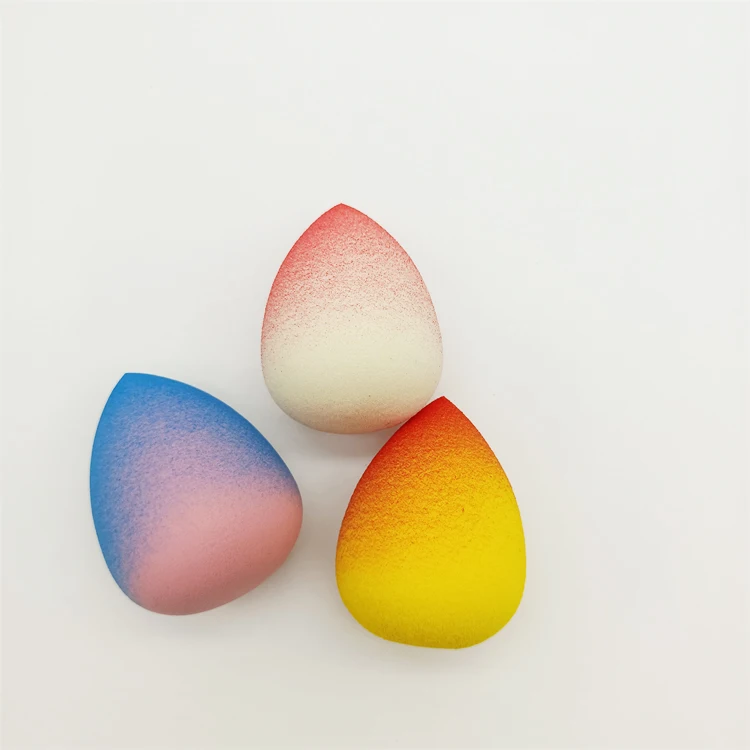 2021 Top Seller Gradient Color Makeup Foundation Sponge Multifunctional Teardrop/waterdrop Makeup Sponge Puff Face Sponge