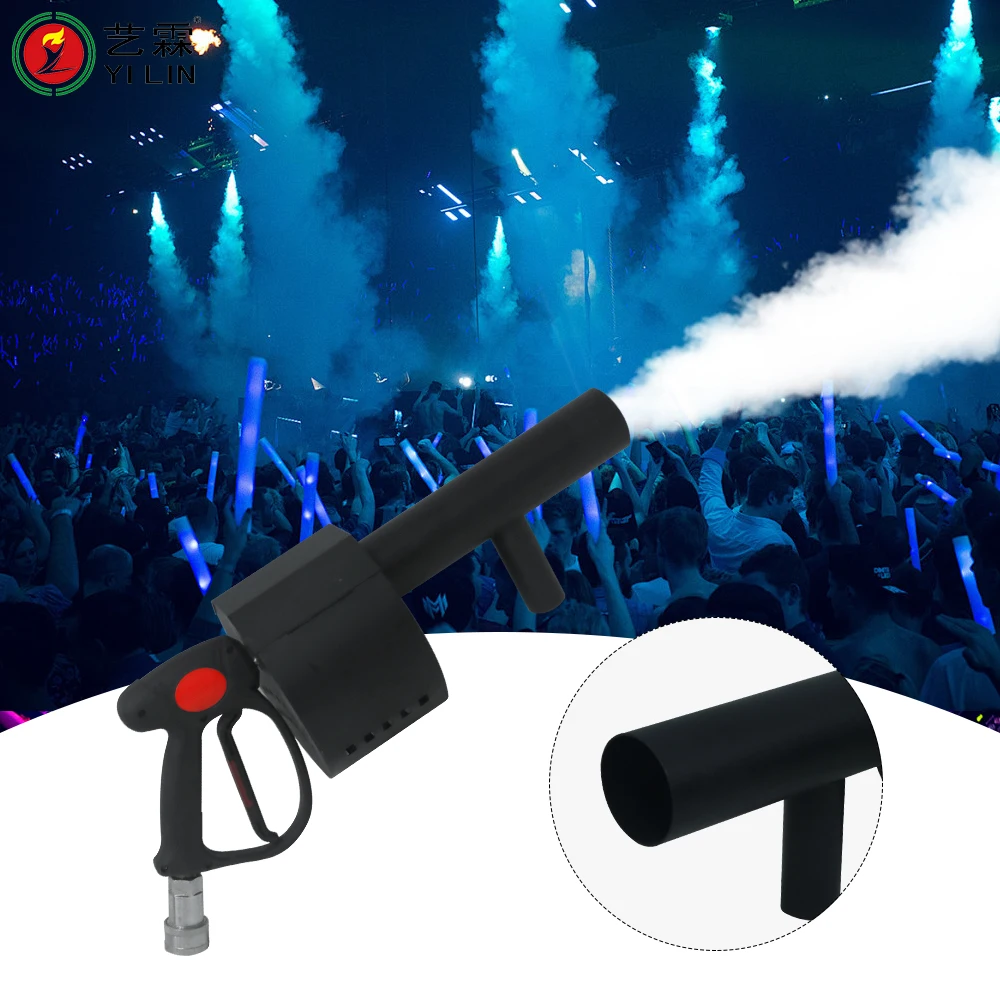 Co2 Confetti Gun Cannon Handheld Machine with Color RGB Lights for Stage Wedding Party