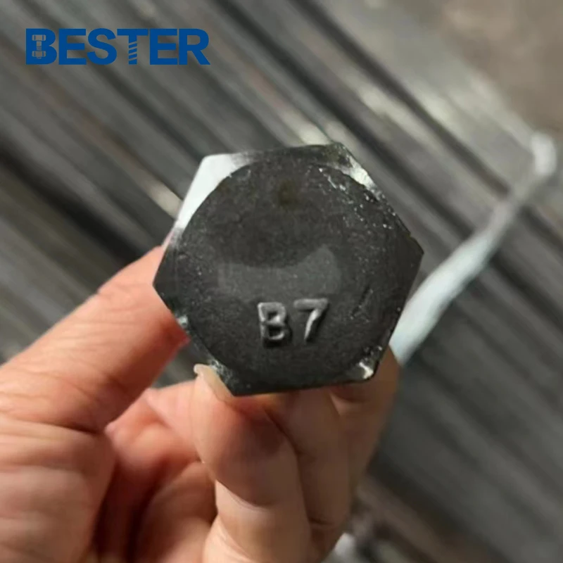 Din933 4140 Astm A193 B7 B7m 42crmo4 оцинкованная сталь никелированная частичная резьба болт с шестигранной головкой