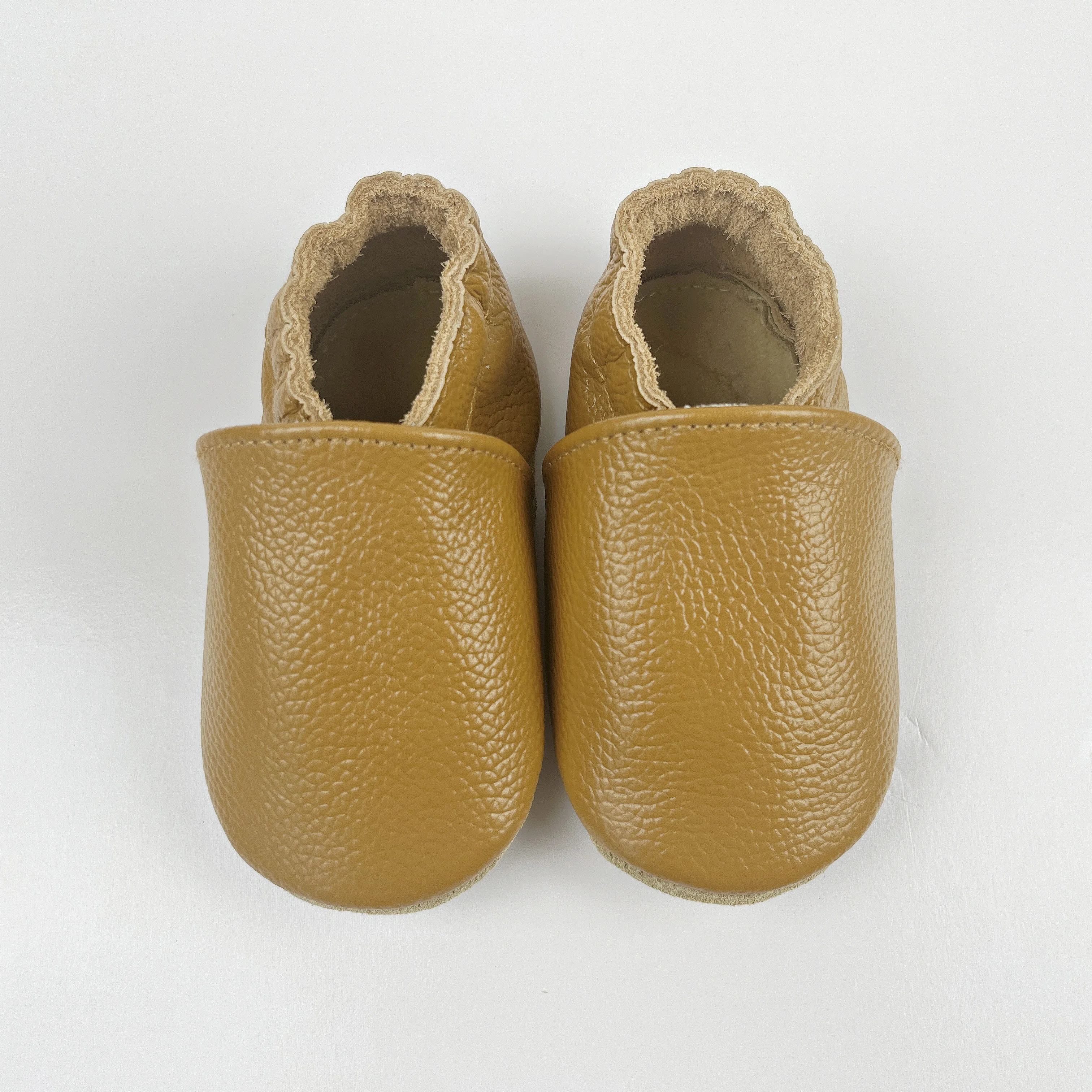 Bede Factory wholesale khaki baby learning walking shoes Indoor walking shoes baby leather shoes cowhide