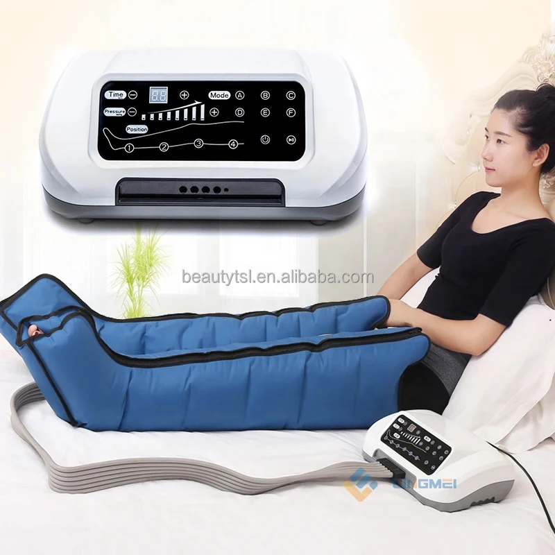 8 Chambers Air Compression Recoery Boots with DVT Sleeves Leg Arm Foot Therapy System Lymphatic Drainage Machine