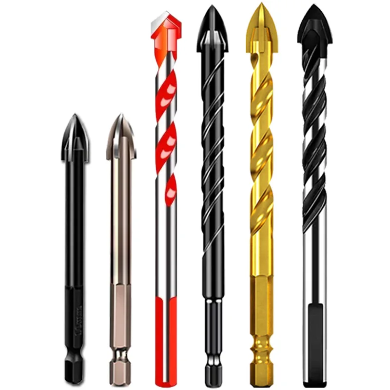 Multi Purpose Construction Material Stucco Masonry Drill Bits for Glass Ceramic Tile Cement Concrete Brick Wall