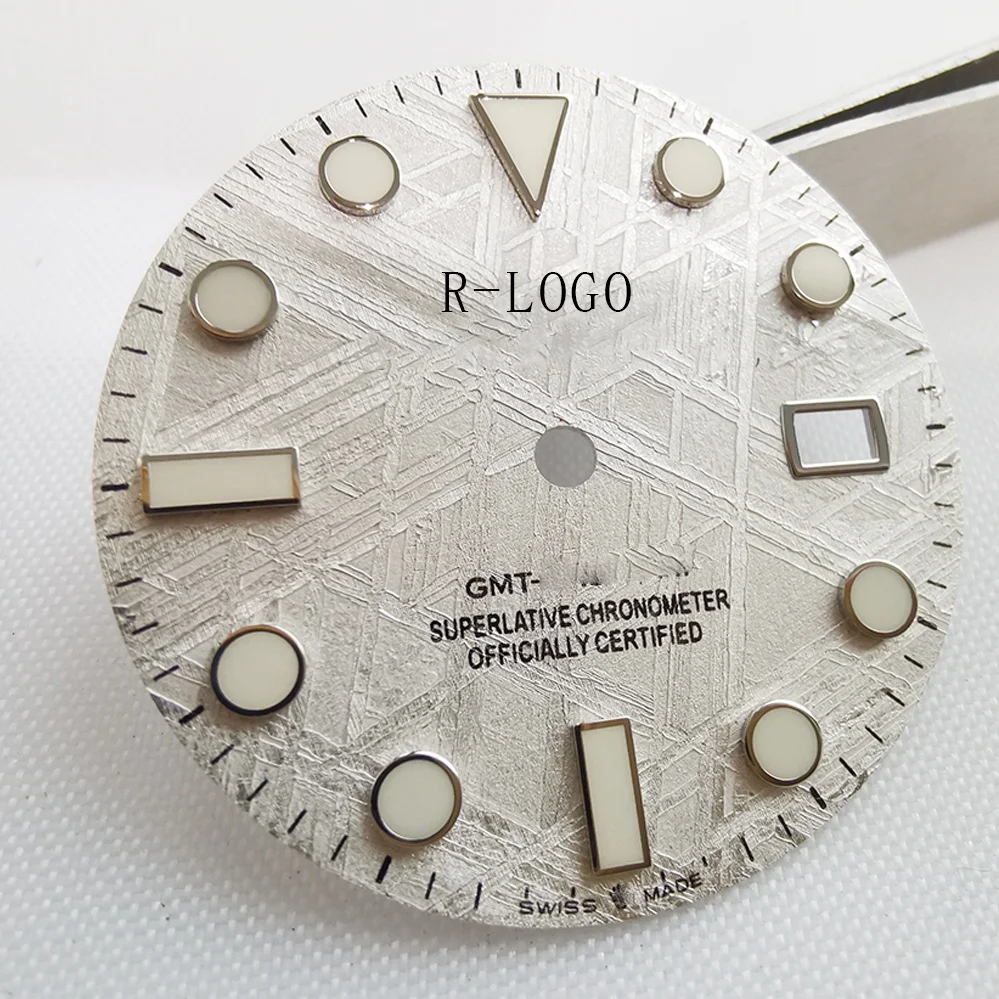 Top Quality Meteorite Watch Dial For GMT 116710, Fit to 3186 Movement, Aftermarket Watch Accessory