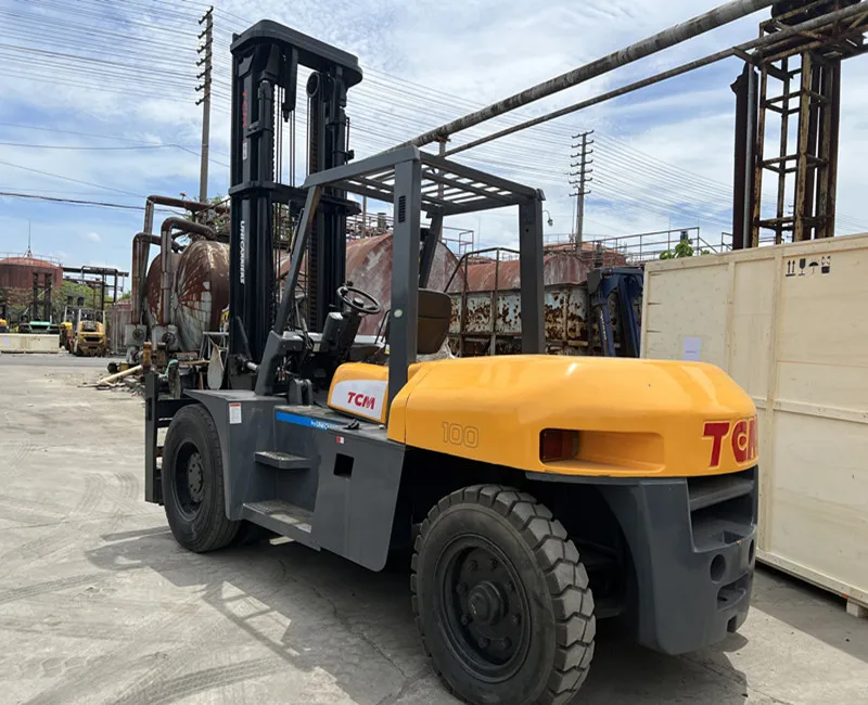 made in Japan TCM 10 ton FD100Z8 used secondhand diesel forklift with engine ISUZU 6BG1