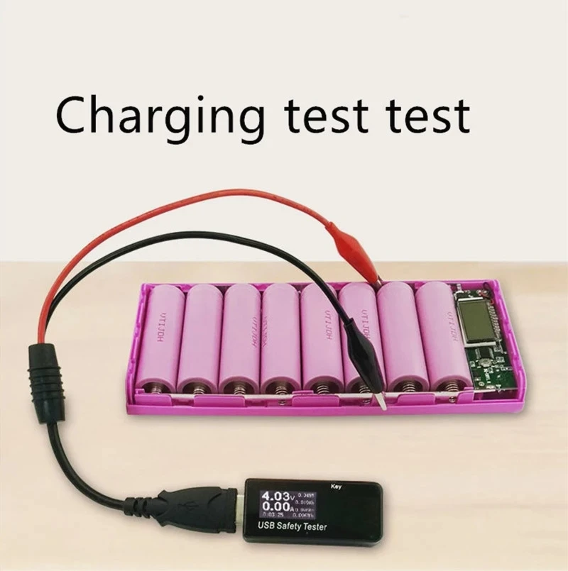 2PCS/Set Alligator Clips Crocodile Wire Male/female To USB Tester Detector DC Voltage Meter Ammeter Capacity Power Meter Monitor