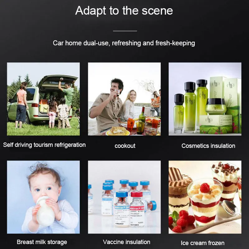 Langle Compressor car refrigerators car home dual purpose refrigeration 12v24v C CF45 new multi-functional portable refrigerator