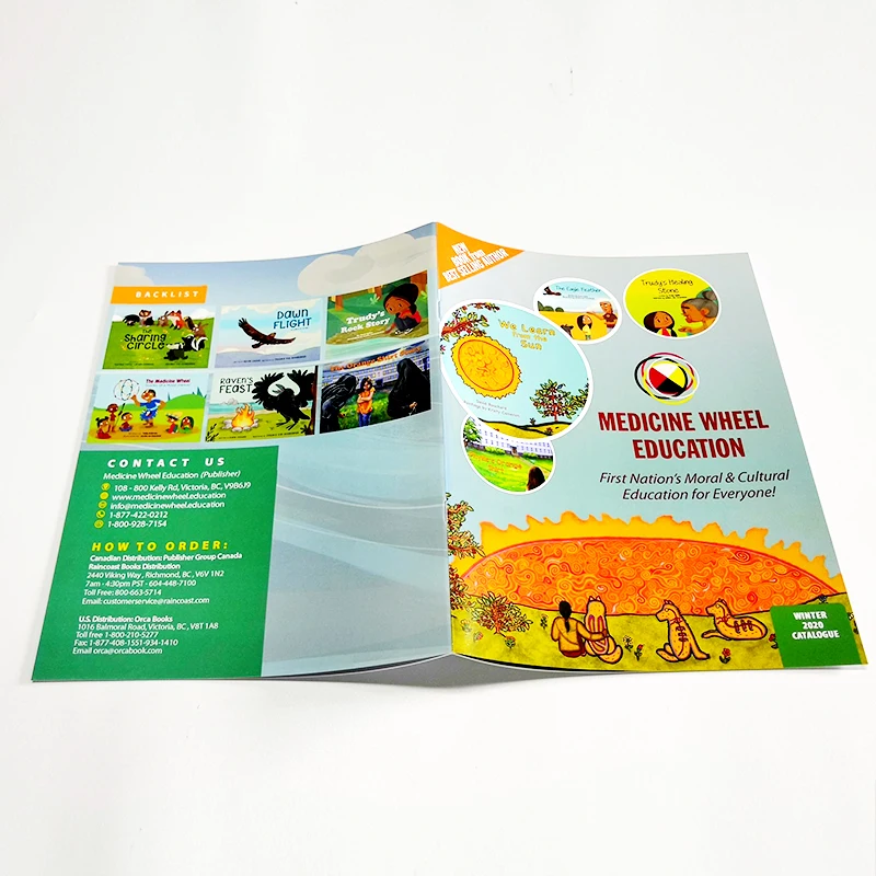 Medicine Wheel Education Catalogue Customization Flyer Catalog Booklet Brochure Printing