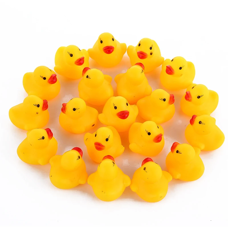 
Baby Bath Ducks Shower Water Toys Swimming Pool Float Squeaky Sound Rubber Ducks Toys for Children Gifts 