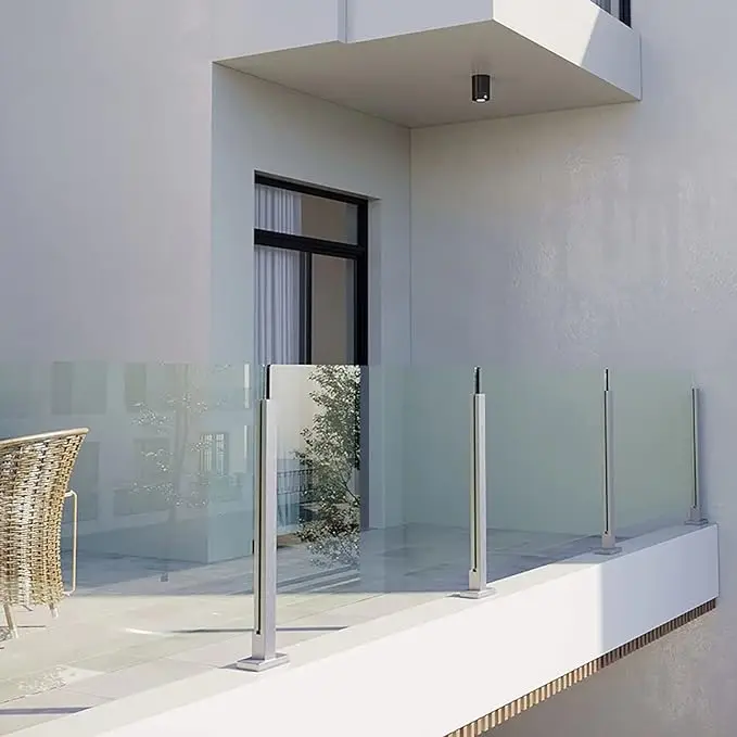 Custom Size 4+4 5+5 Pvb Laminated Sandwich Tempered Toughened Glass for Bathroom Railing Wall