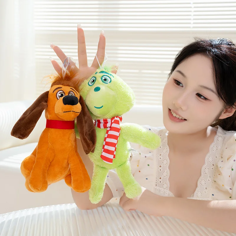 Grinc Elf Plush Figure Toy for Kids Christmas Decorations Gift Stuffed Animal Plushies Custom Green Monster Doll