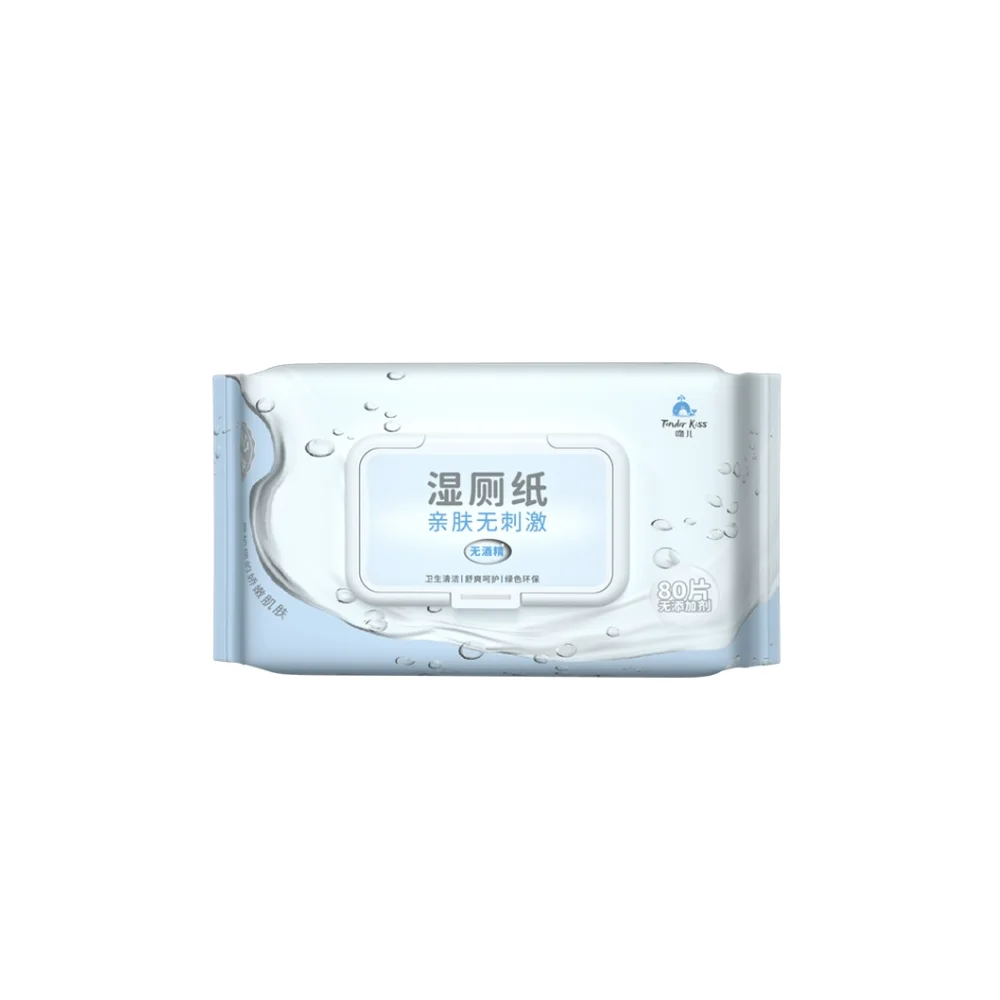 OEM Wet Tissue Baby Wipes 80pcs Natural Baby Hand Mouth Cleaning Wet Wipes