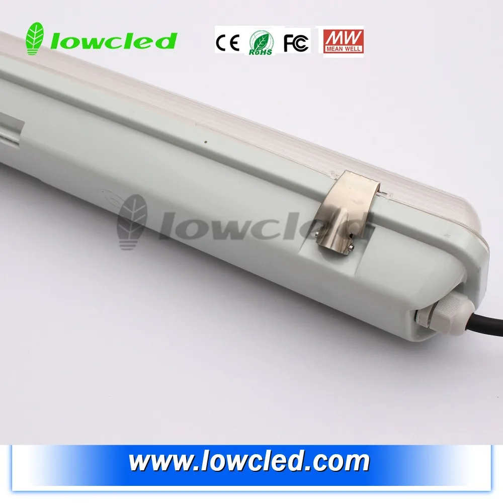 Led Tri-proof Lamp Explosion Proof Vapor Tight Fixture T8 Fluorescent Light Fixture Cover Clips