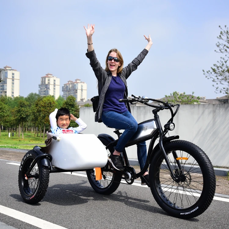 3 wheel Freight electric bike handsome detachable bracket to pick up children to school electric cargo energy-saving bicycle