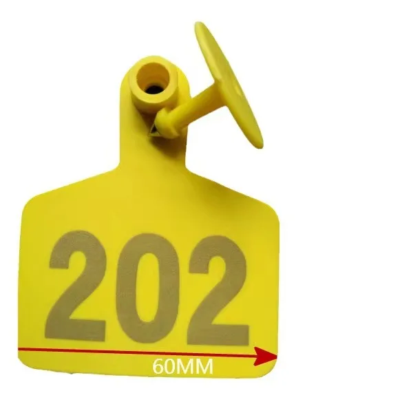 TPU animal ear tag with number bar code logo ear tagger sheep cattle ear tags