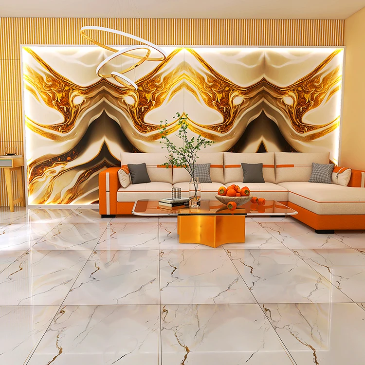 Springletile marble floor ceramic tile glossy modern pattern construction materials polished glazed floor wall tiles for indoors