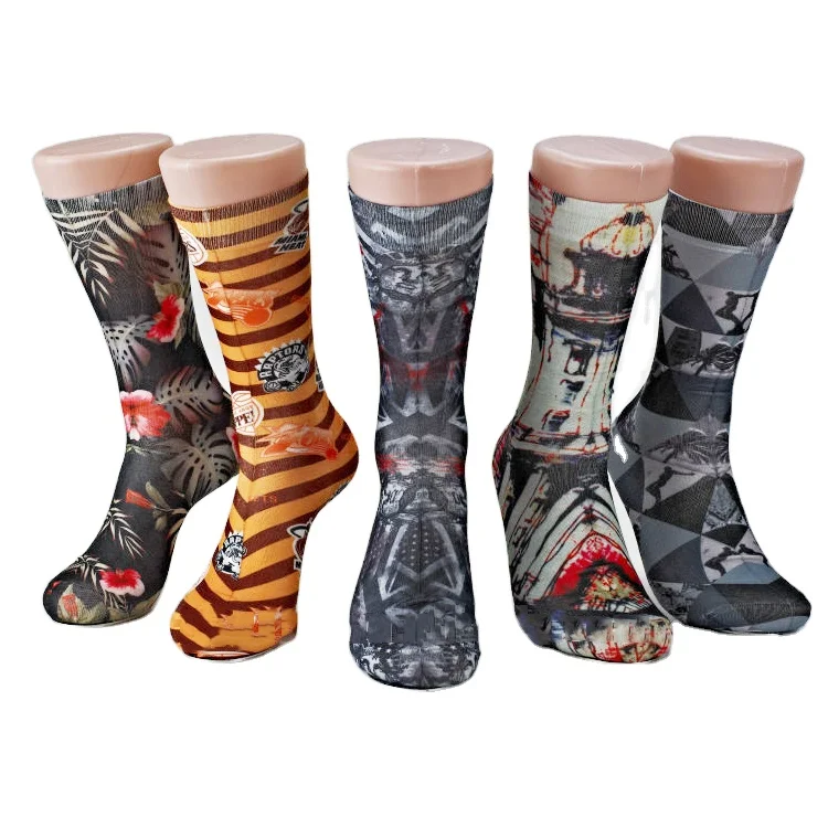 Funky 3d seamless cozy sport socks custom made football cotton thigh high socks for men