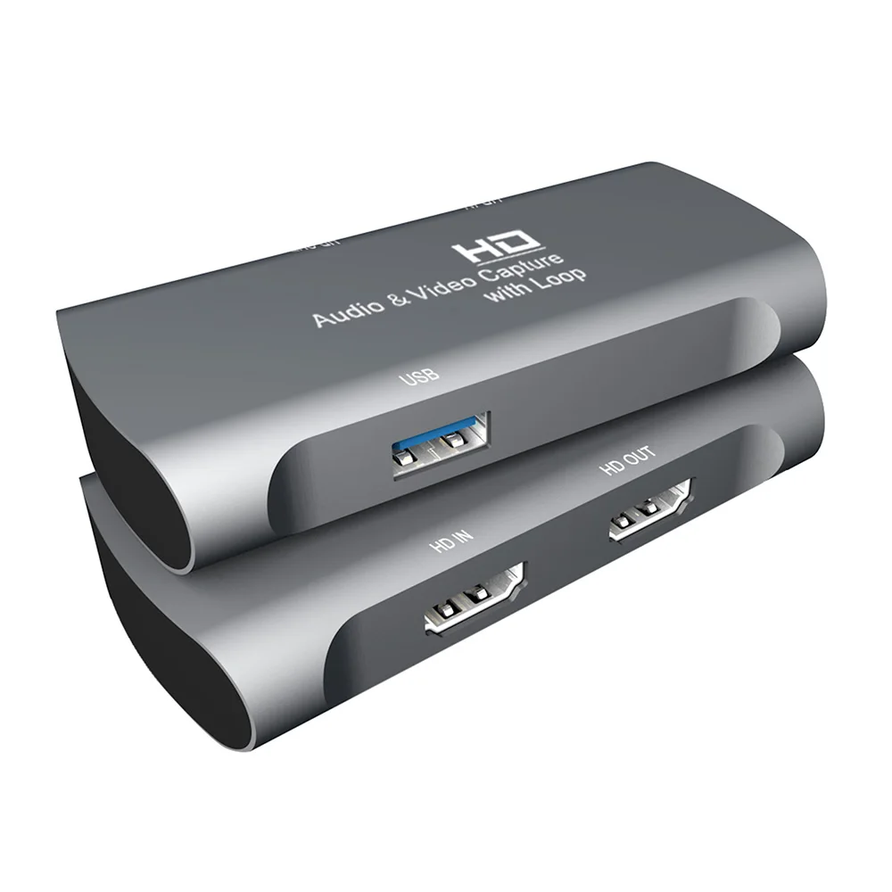 
HD/F to HD/F+USB2.0 4K/30HZ live broadcast audio and video capture card device 