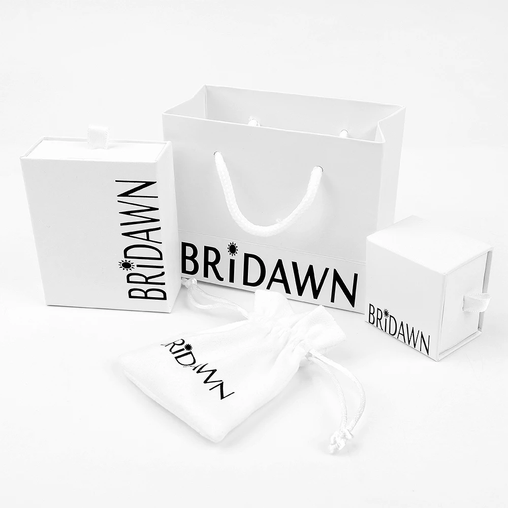 Logo Printed Paper Packaging Gift Sliding Jewelry Packaging Box and Drawstring Pouch Custom with Logo