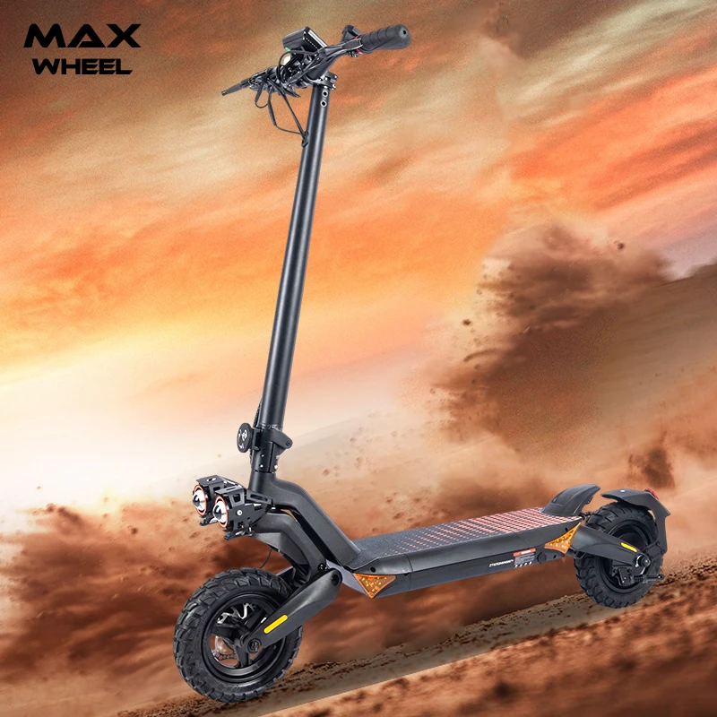 800w  high power dual motor aluminum alloy scooter T8 model with large display zero start adult off road electric scooter