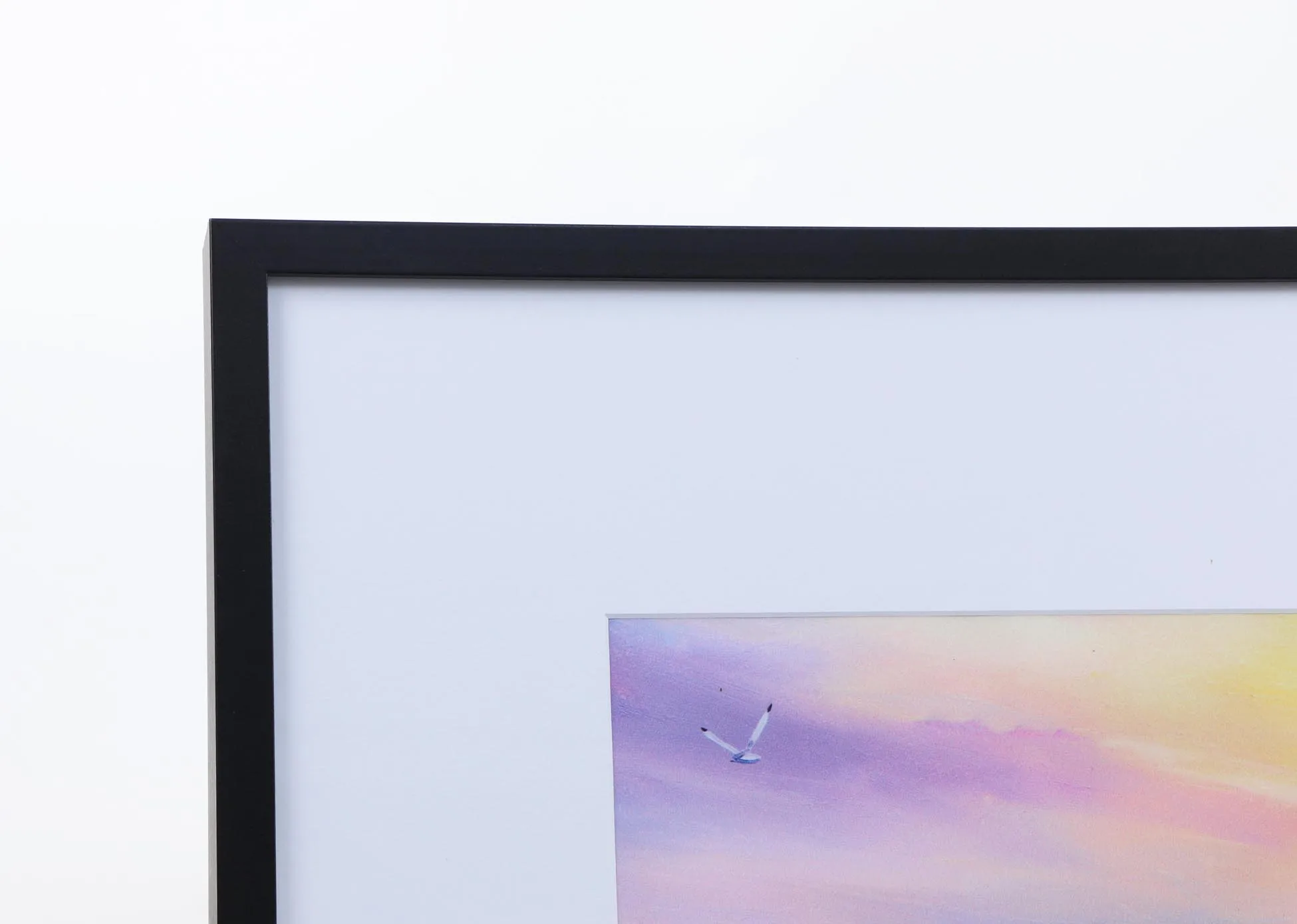 Большая рамка с ковриком (29x29 см) для картин теневая коробка MDF 20x20 дюймов