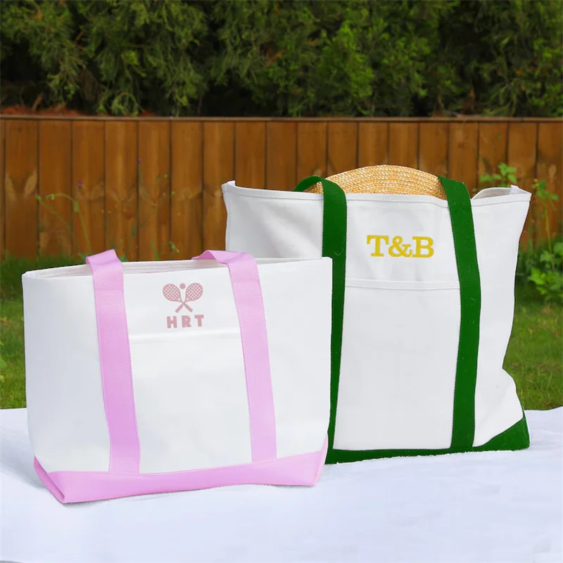 2024 New Canvas tote bag Female Summer Art Day hand-held canvas bag patchwork shoulder bag can print logo pattern