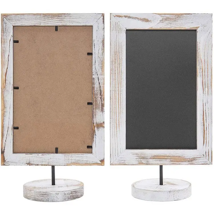 Washed white desktop memorandum Message Board wooden blackboard