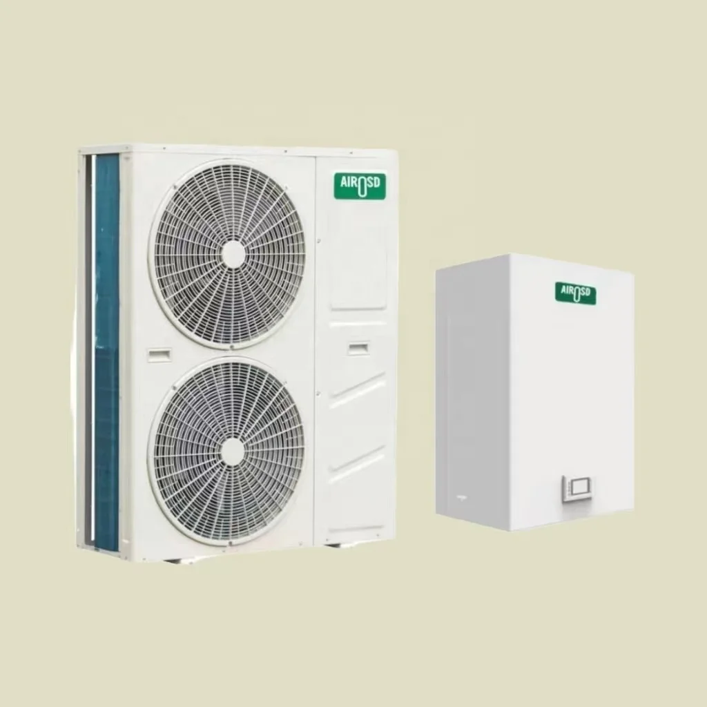 Airosd Heat Pump Wifi 9KW16KW18KW DHW Heating Cooling Air Source  Split R32 EVI DC Inverter Air to Water Heat Pump