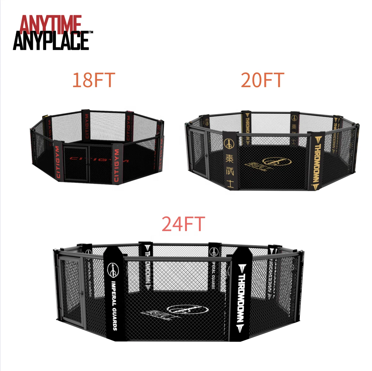 Professional Manufacturer Round Mma Cage Competition Panneaux Cage Mma MMA Hexagon Cage Size