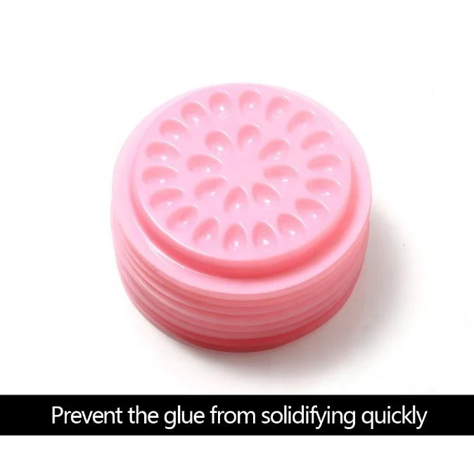 JULONG  false eyelashes Glue Holder eyelash extension supplies eye lashes Glue tools Lashes Extension Pallet Pads Plastic