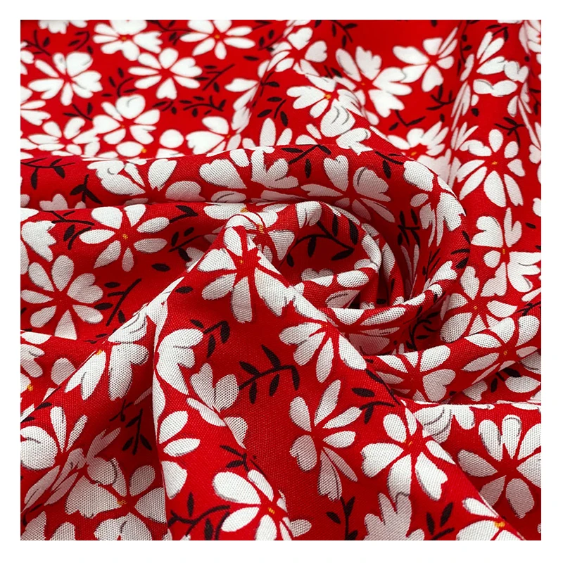 Оптовая продажа, высококачественная ткань из искусственного шелка с индивидуальным принтом «Challis», 100%