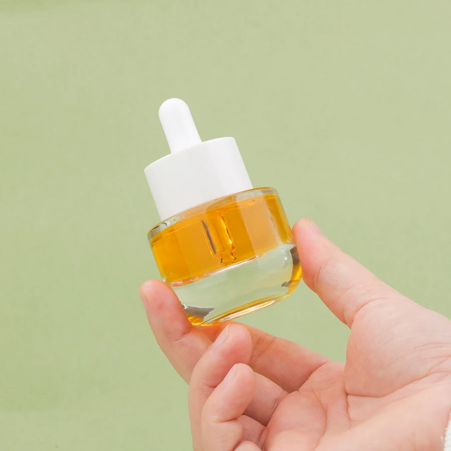 20ML High grade Refillable bottle for Essential Oil Glass Eye Dropper Pipettes Round thick bottom bottle homemade cosmetics