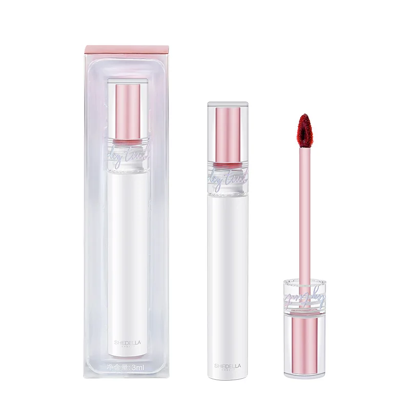 Fruit-flavored mirror lip glaze does not fade and does not stick to cup lip gloss