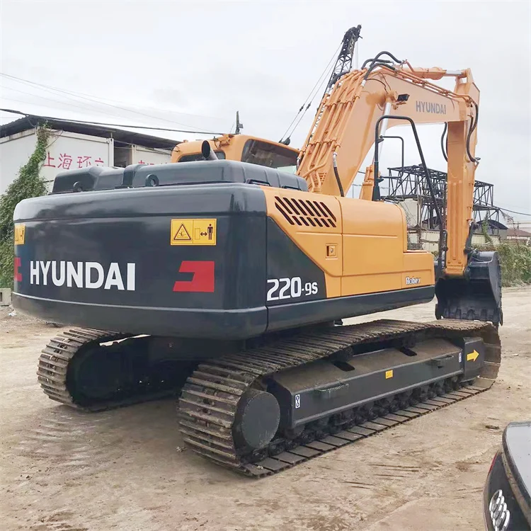 Good condition Korea original hydraulic crawler chain 22 ton hyundai 220 used excavator korea for sale
