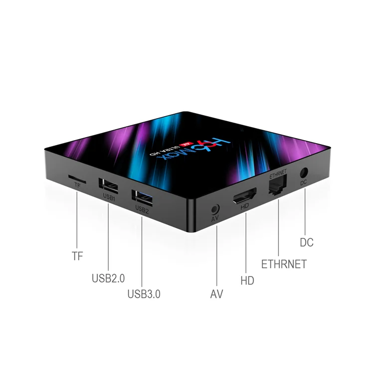  2020 оптовая продажа RK3318 H96 MAX 4gb ram ТВ приставка android 9 0 Quad Core Поддержка 4k tv box 64 Гб встроенной памяти