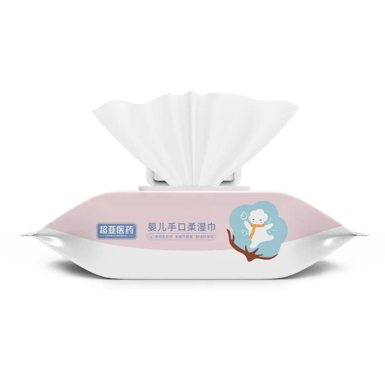 
Household Disposbale Wipes for Newborns 80pcs/bag OEM Package Unscented Ass Paper Tissue for Babies 