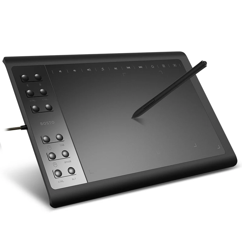 Custom 10 Inch Animation 8192 Level Kids Express Keys Wireless Battery Free Stylus Pen Pad Graphics Drawing Tablet