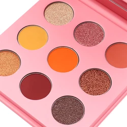 Eyeshadow Palette Private Label New Arrivals 9 Colors Shimmer Eye Shadow Kit Highly Pigment Nude Shimmer Eyeshadow