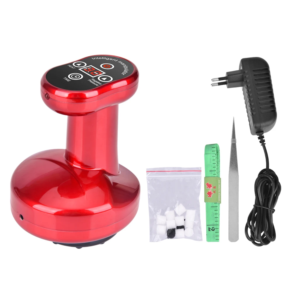 Electric Suction Cup Vacuum Massager Body Profissional Cupping Therapy Set Anti Cellulite Fat Burning Gua Sha Tools Heating Ce