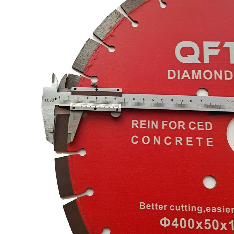 Efficient 16 inch 400mm new and old road reinforced concrete diamond laser welding cutting disc