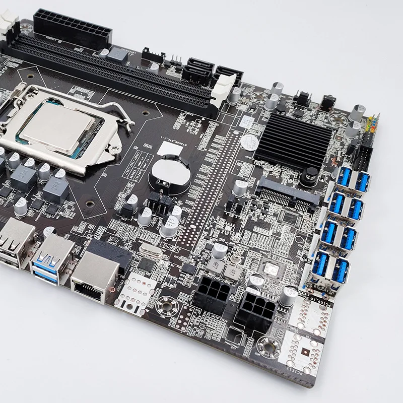 Эксперты по производству материнской платы B75 8GPU USB3.0 для PCIE 16X USB 8 GPU с процессором LGA1155