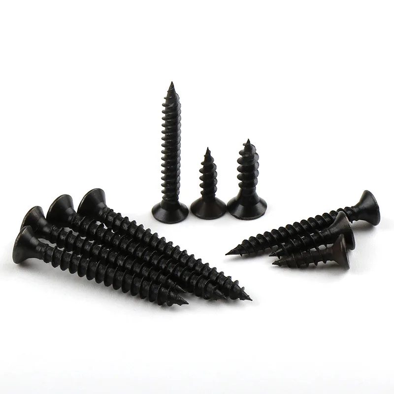 Threaded Drywall Screws 6*1 (3.5*25) Black-phosphated / Qty 10,000 Kilograms - Drylining Wood Framework Studding