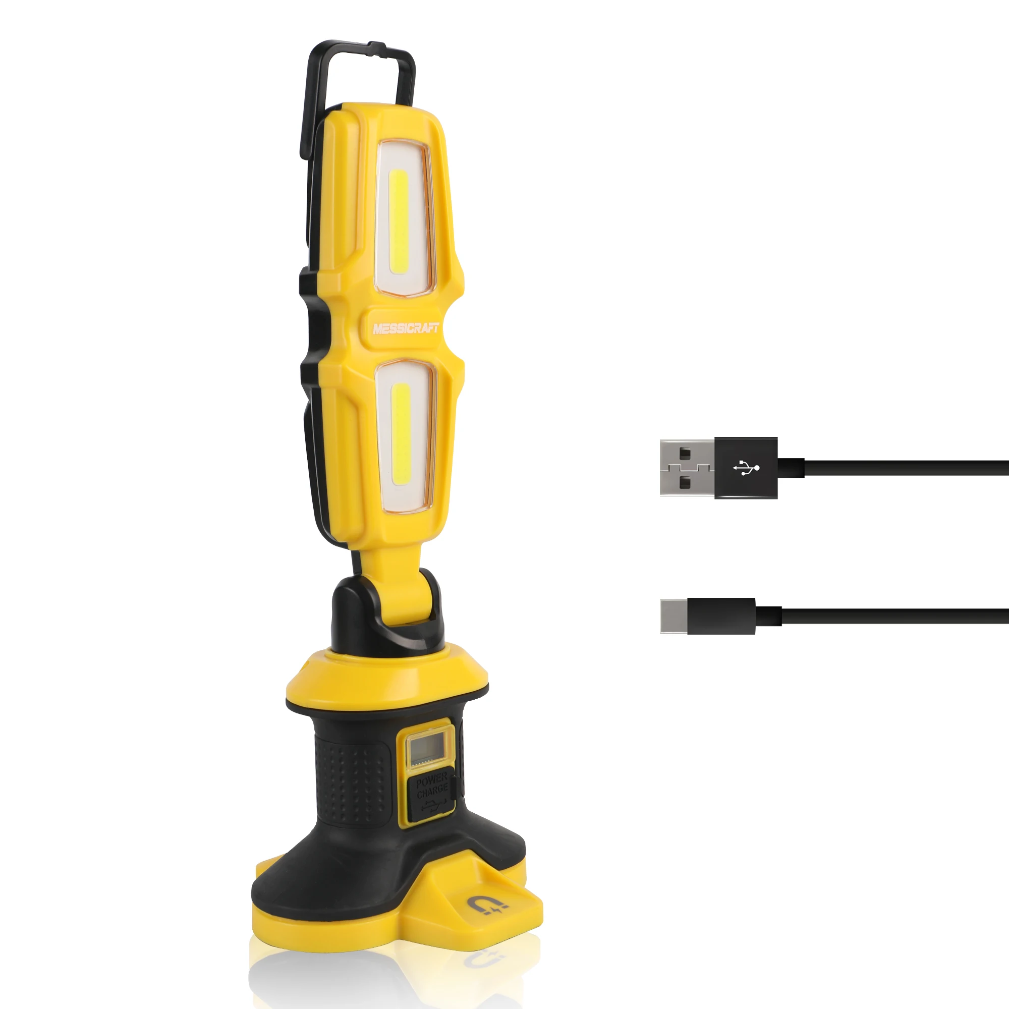 Tripod on Bottom Jobsite light 1500 Lumen Rechargeable 20W COB Work Light
